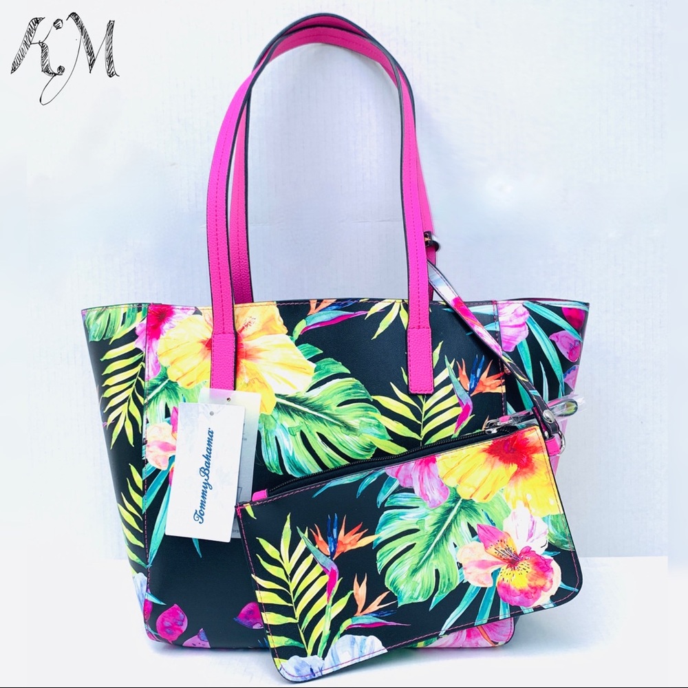 Tommy Bahama Reversible Tropical M- Tote bag